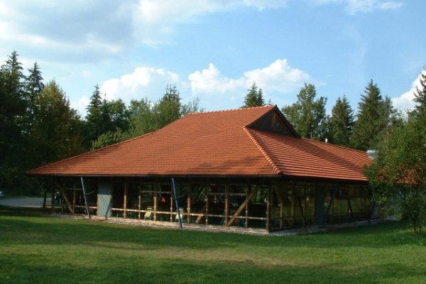 Glashaus im Sommer